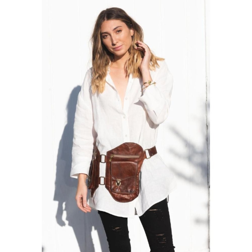 Cleo's Leather Belt Bag